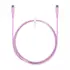Goobay Silikonkabel USB-C f�r HUAWEI Mate X7, 1.5m, bis 60W, Pink