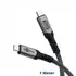 Goobay Daten- / Ladekabel USB-C f�r HUAWEI Pura 80 Pro, 1m, bis 240W, Textilummantelung, Black