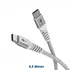 Goobay Daten- / Ladekabel USB-C f�r HUAWEI Mate X7, 0.5m, bis 60W, softe Textilummantelung, White