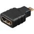 Goobay HDMI Adapter, 4K / 60 Hz, HDMI Buchse A auf HDMI Micro Stecker (Typ D), vergoldet, Abbildung 1