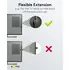 Goobay HDMI Premium-Flexadapter 8k / 60Hz, 0.1m, Stecker / Buchse, vergoldet, bis 48 Gbit/s, Textilkabel, black/silver, Abbildung 2