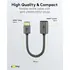 Goobay HDMI Premium-Flexadapter 8k / 60Hz, 0.1m, Stecker / Buchse, vergoldet, bis 48 Gbit/s, Textilkabel, black/silver, Abbildung 4