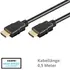 Goobay HDMI Kabel, 4k / 30Hz, 0.5m, Stecker / Stecker, vergoldet, bis 10.2 Gbit/s, Black
