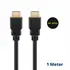 Goobay HDMI Kabel, 4k / 60Hz, 1m, Stecker / Stecker, vergoldet, bis 18 Gbit/s, Black