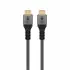 Goobay HDMI Premium-Kabel, 8k / 60Hz, 1m, Stecker / Stecker, vergoldet, bis 48 Gbit/s, Textilkabel, black/silver, Abbildung 1
