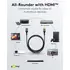 Goobay HDMI Premium-Verl�ngerungskabel, 8k / 60Hz, 2m, Stecker / Buchse, vergoldet, bis 48 Gbit/s, Textilkabel, black/silver, Abbildung 3