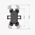 Joyroom Motorrad-Halter , f�r Smartphones bis ca. 7 Zoll , Black, Abbildung 1