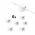 Joyroom Kabelmanagement / Selbstklebender magnetischer Kabel-Organizer, wei�, 6er Set