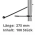 Goobay Kabelbinder, 100 St�ck wetterfester Nylon, Black, L�nge 275mm, Breite 4.35mm