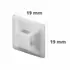 Goobay Kabelbinderhalter, 100 St�ck, selbstklebend, White, Abbildung 1