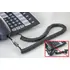 Goobay Untangler / Telefonh�rerkabel-Entwirrer (Anti-Twist-Adapter) f�r RJ10 Anschl�sse, Black / Transparent, Abbildung 2