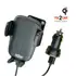 KRAM Fix2car KFZ Qi-Charger , 15W, einstellbar, universal , mit Montageplatte zum festen Einbau