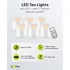 Goobay LED Teelichter Set mit 6 St�ck, inkl.aufladbaren Akkus + Fernbedienung, Abbildung 1