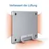uGreen vertikaler Tablet / Laptop Tisch-St�nder f�r MacBook Zubeh�r , silver, Abbildung 8