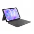 Logitech Combo Touch, Tastatur-H�lle f�r APPLE iPad Pro 11 (2024), Farbe: Grafit