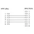 Goobay Telefon / Modularanschlu�kabel RJ45 Stecker (8P4C) auf RJ11 / RJ14 Stecker (6P4C), 3m, Black, Abbildung 1