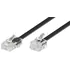 Goobay Telefon / Modularanschlu�kabel RJ45 Stecker (8P4C) auf RJ11 / RJ14 Stecker (6P4C), 3m, Black
