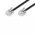 Goobay Telefon / Modularanschlu�kabel 2x RJ14 Stecker (6P4C), 10 m, Black