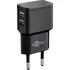 Goobay Ladeger�t 230V SLIM f�r HUAWEI Pura 80 Pro, 12W, USB-C, Black, 2x USB-A, 2-teilig, Abbildung 1