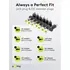 Goobay Universal Netzteil 100-240V, 24W (1.5A), 9-24V, black, Abbildung 3