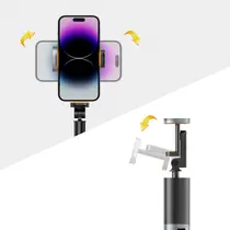 TechProtect L08S Bluetooth-Selfie-Stick, Stativ bis 141 cm , mit Fernbedienung, Abbildung 2