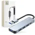 TechProtect USB 3.0 HUB, USB-A Stecker auf 4 x USB-A + 1x USB-C Buchse, Abbildung 3