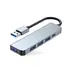 TechProtect USB 3.0 HUB, USB-A Stecker auf 4 x USB-A + 1x USB-C Buchse