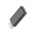 Adapter f�r APPLE iPhone Xs MAX von Lightning (Stecker) auf USB-C (Buchse), Farbe: Black