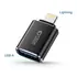 Adapter f�r APPLE iPhone Xs MAX von Lightning (Stecker) auf USB-A 3.0 (Buchse), Farbe: Black
