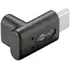Goobay Adapter 90� L�NGS, von USB-C Buchse auf USB-C Stecker, Farbe: Black, Abbildung 1