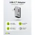 Goobay Winkel-Adapter / Verbinder 90� L-Form l�ngs f�r HUAWEI Mate X7 von USB-C Stecker auf USB-C Buchse, Farbe: Silver, Abbildung 2