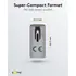 Goobay Winkel-Adapter / Verbinder 90� L-Form vertikal f�r HUAWEI Mate X7 von USB-C Stecker auf USB-C Buchse, Farbe: Silver, Abbildung 1