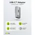 Goobay Winkel-Adapter / Verbinder 90� L-Form vertikal f�r HUAWEI Mate X7 von USB-C Stecker auf USB-C Buchse, Farbe: Silver, Abbildung 2