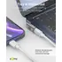 Goobay Winkel-Adapter / Verbinder 90� L-Form vertikal f�r HUAWEI Mate X7 von USB-C Stecker auf USB-C Buchse, Farbe: Silver, Abbildung 3
