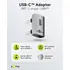Goobay Winkel-Adapter / Verbinder 180� U-Form f�r HUAWEI Mate X7 von USB-C Stecker auf USB-C Stecker, Farbe: Silver, Abbildung 2