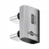Goobay Winkel-Adapter / Verbinder 180� U-Form von USB-C Stecker auf USB-C Stecker, Farbe: Silver