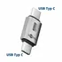 Goobay Adapter / Verbinder f�r HUAWEI Mate X7 von USB-C Stecker auf USB-C Stecker, Farbe: Silver, Abbildung 1