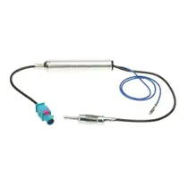 Antennen Adapter: Fakra (m) auf DIN (m), 12V Phantomspeisung, f�r Radioanschluss