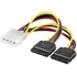 Goobay PC Y-Stromadapter - 5.25 (4-Polig) Stecker auf 2x SATA
