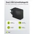 Goobay USB Ladeger�t 230V f�r APPLE iPhone Xs MAX, 2x USB-C, 36W, Black, Abbildung 2