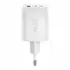 Goobay GaN USB Ladeger�t 230V f�r APPLE iPhone Xs MAX, 2x USB-C + 1x USB-A, 65W, White, Abbildung 1