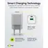 Goobay GaN USB Ladeger�t dual nano 230V f�r APPLE iPhone Xs MAX, 1x USB-C + 1x USB-A, 20W, White, Abbildung 3