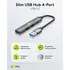 Goobay Slim HUB 4-Port / Multiport Adapter USB-A auf 3x USB-A + 1x USB-C, Abbildung 1
