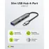 Goobay Slim HUB 4-Port / Multiport Adapter USB-C auf 3x USB-A + 1x USB-C, Abbildung 1