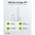Goobay GaN USB Ladeger�t 230V f�r APPLE iPhone Xs MAX, 2x USB-C, 65W , 90�, Flat, White, Abbildung 1