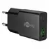 Goobay GaN USB Ladeger�t dual slim 230V f�r APPLE iPhone Xs MAX, 1x USB-C + 1x USB-A, 30W, Black