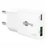 Goobay GaN USB Ladeger�t dual slim 230V f�r APPLE iPhone Xs MAX, 1x USB-C + 1x USB-A, 30W, White
