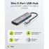 Goobay Slim HUB 5-Port / Multiport Adapter USB-C auf 2x USB-C + 2x USB-A + 1x HDMI, Abbildung 1