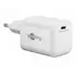Goobay GaN USB Nano Ladeger�t 230V f�r APPLE iPhone Xs MAX, 1x USB-C, 65W, White