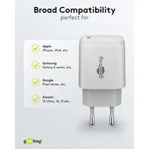 Goobay GaN USB Ladeger�t 230V , 1x USB-C, 25W, White, Abbildung 6